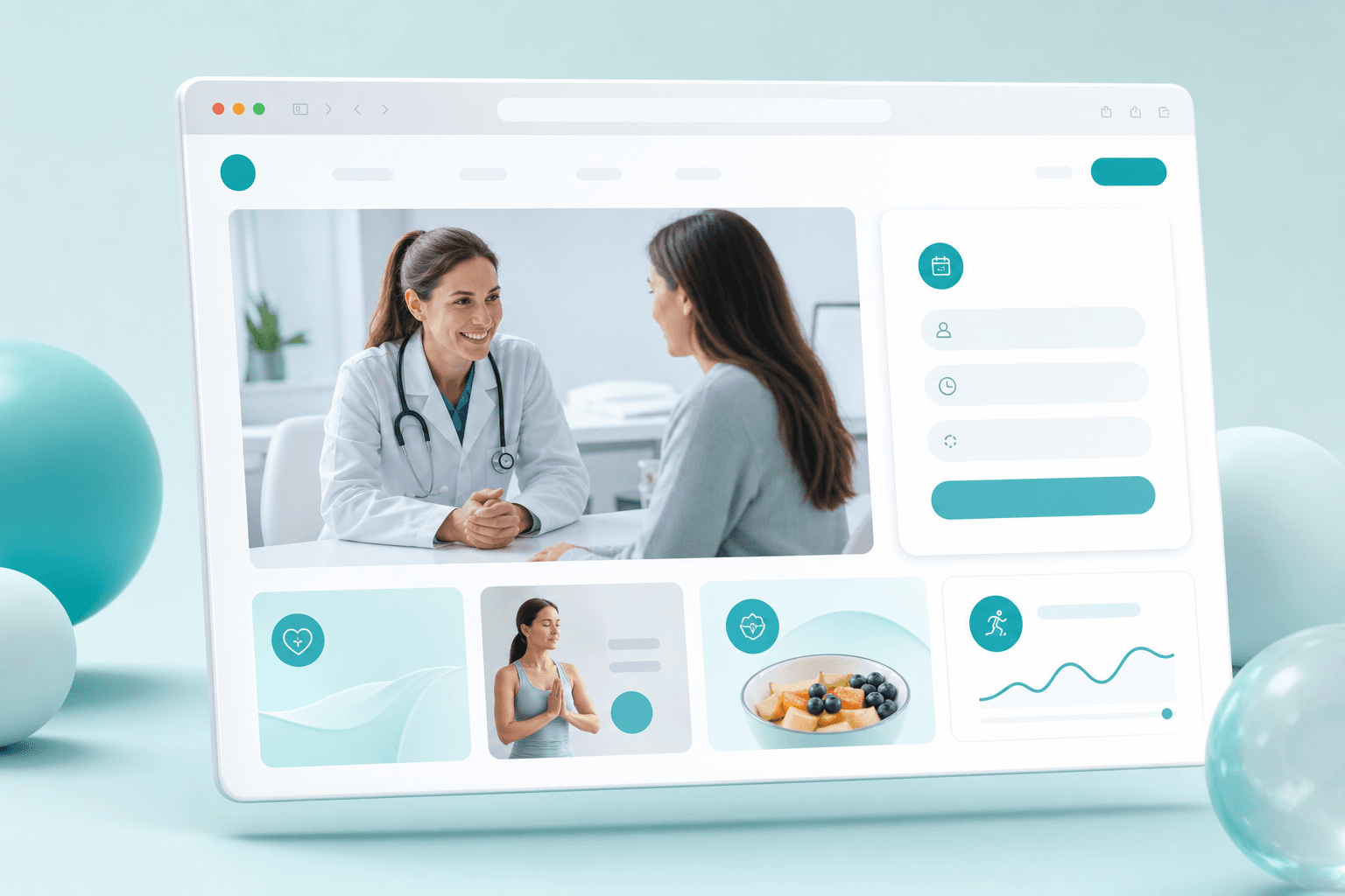 Healthcare website project preview