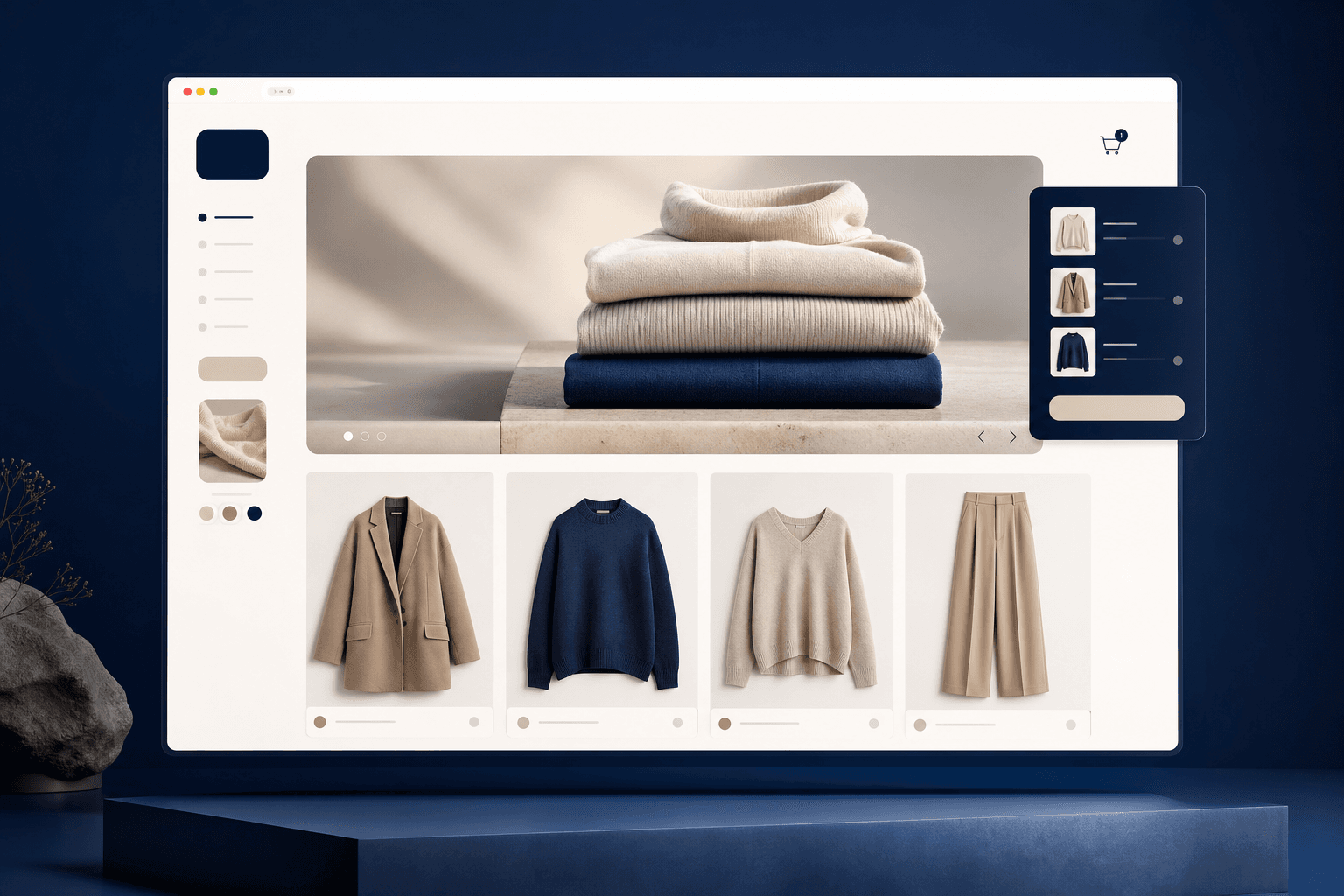 E-commerce website project preview