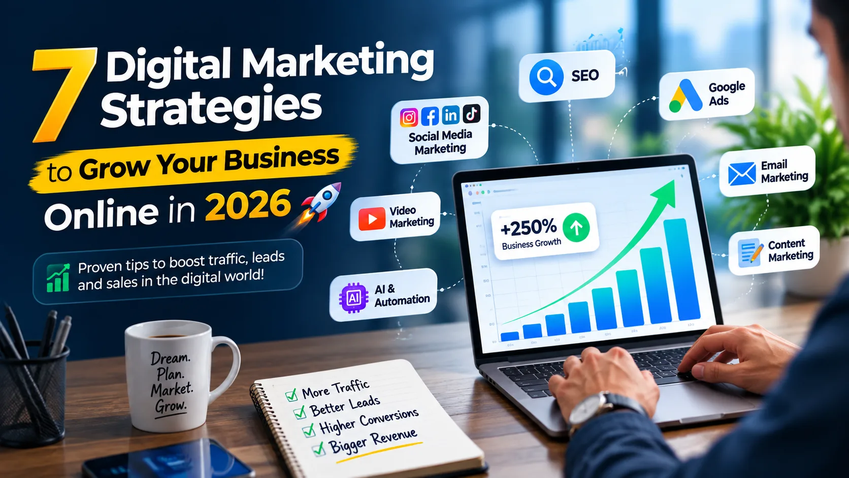 7 Digital Marketing Strategies to Grow Your Business Online in 2026